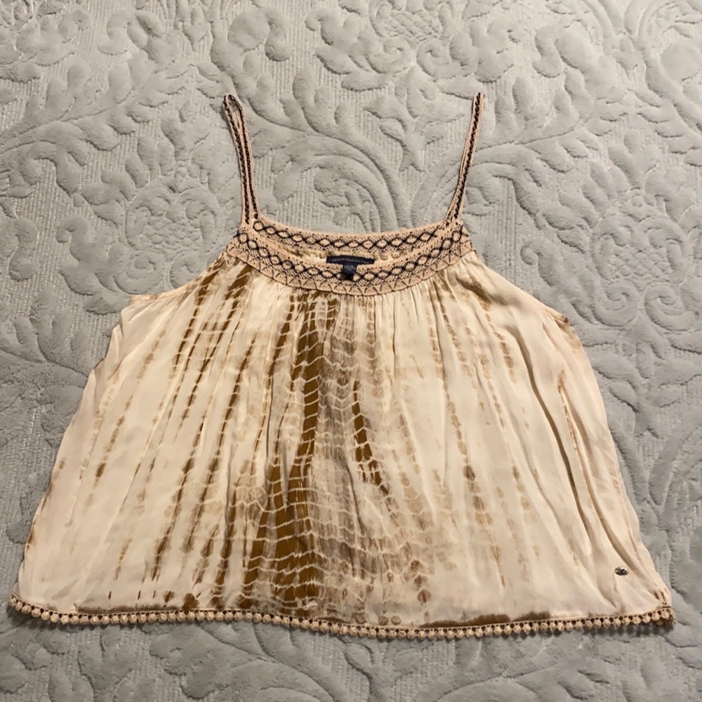 2/$15  American Eagle Tie Dye Flowy Crop Tank Top